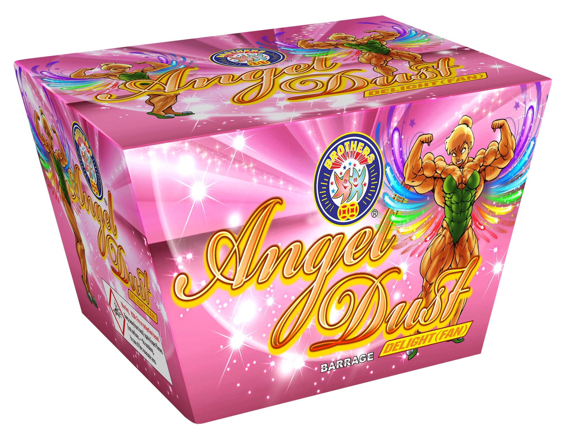 Angel Dust Delight by Brothers Pyrotechnics available at Fireworks Kingdom