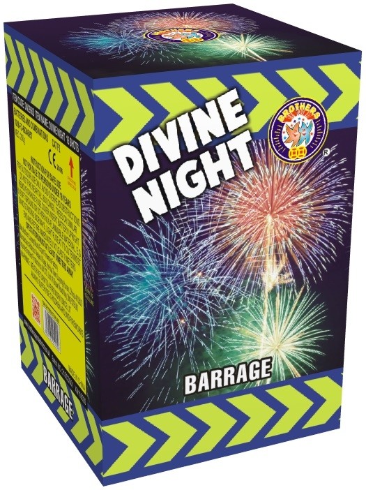 Divine Night barrage by Brothers Pyrotechnics