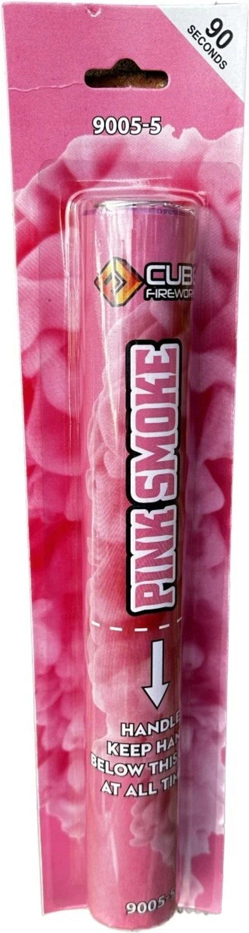 Pink Handheld Smoke Grenade Cube Fireworks Kingdom