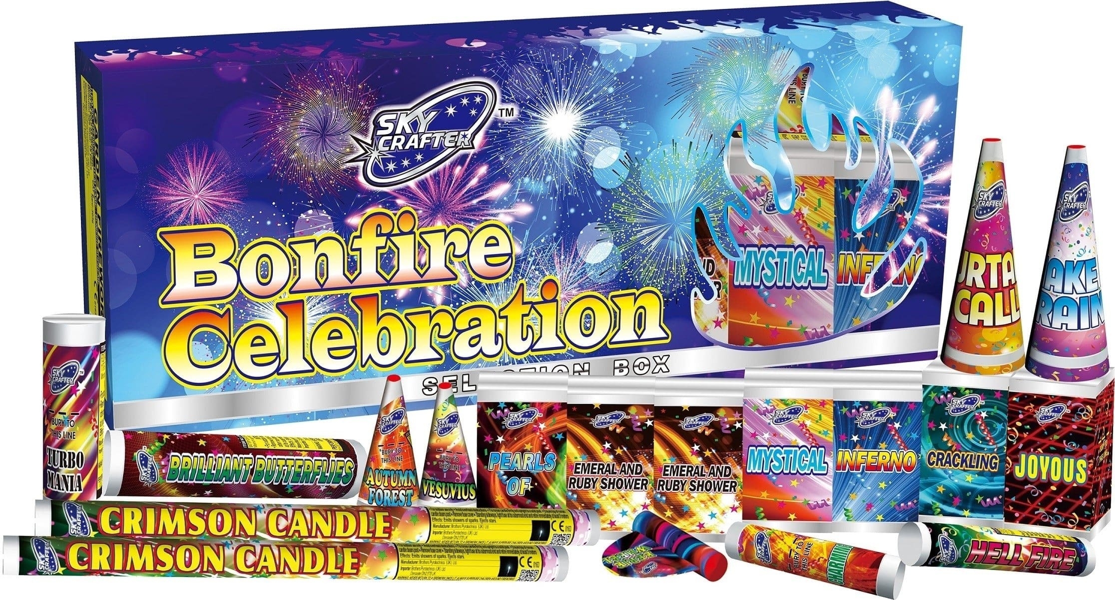 Bonfire Celebration Selection Box available at Fireworks Kingdom