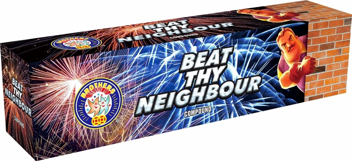Beat Thy Neighbour Available at Fireworks Kingdom